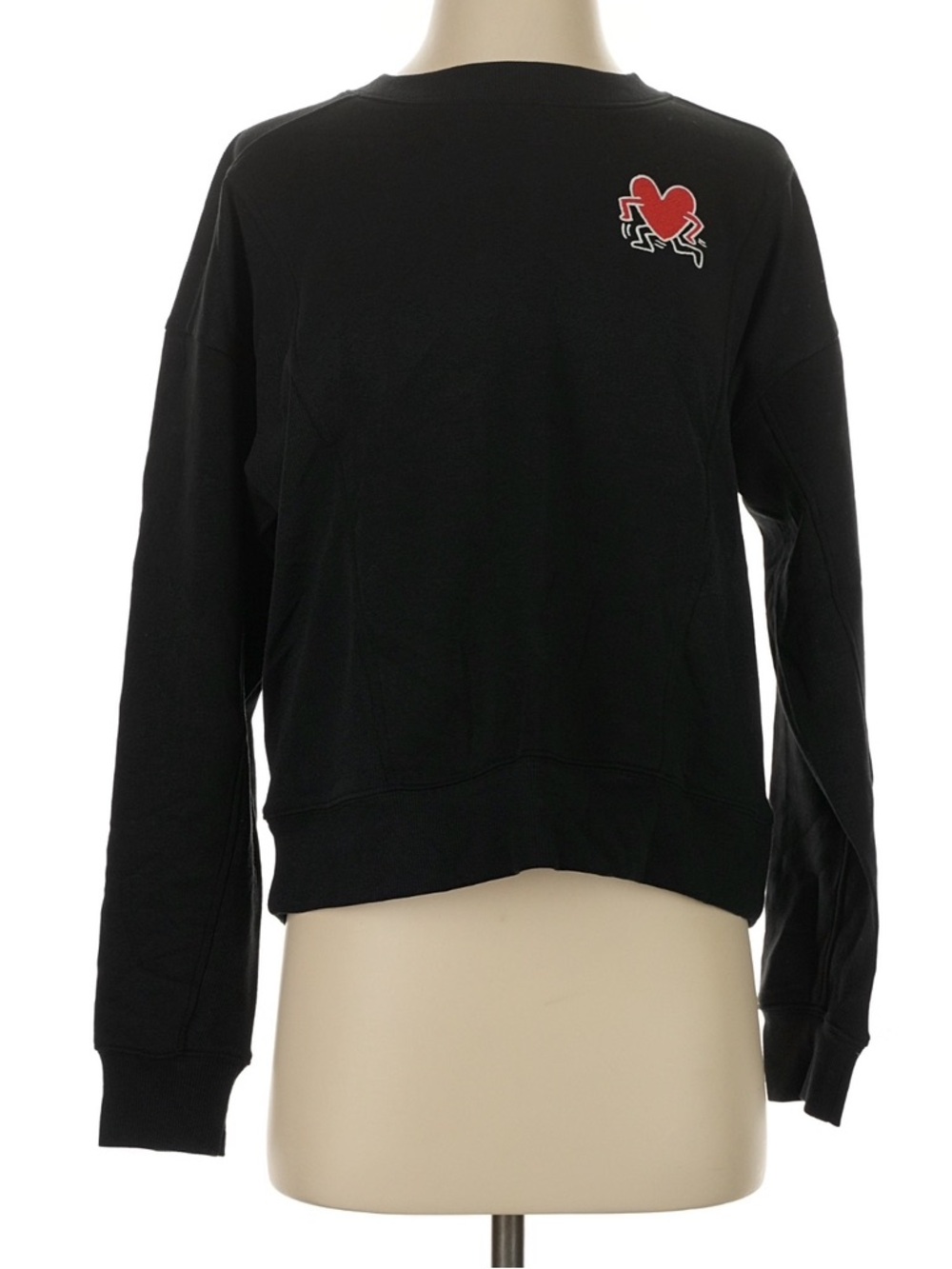 Keith Haring Sweatshirt, Black, Small, NWT